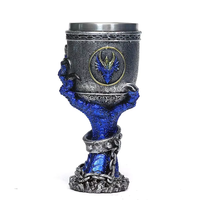 Cáliz Medieval De Dragón DRA61 Acero Inoxidable Copa Cerveza Resina Garra Jarra Hecho A Mano Gótico Vino Bar Fiesta Decor