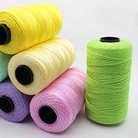 Fil à tricoter triple brin en laine mélangée teinte, pour crochet manuel, idéal pour coussins de siège, sacs, chapeaux et housses de tasses