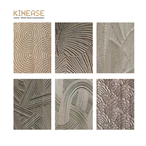 لوحة جدارية فنية بارزة بأسلوب بسيط، سلسلة بسيطة ذات نسيج عمودي لتزيين جدران غرفة المعيشة، لوحة جدارية من البي في سي للحمام - Product Image 5