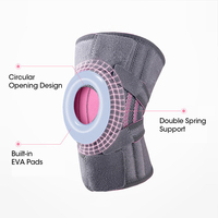 Genouillère de compression professionnelle respirante et réglable pour la gym et la moto
