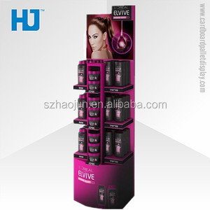 Cosmétique en carton Présentoir pour la Publicité, ELVIVE Cheveux <span class=keywords><strong>Salon</strong></span> Stand D'<span class=keywords><strong>exposition</strong></span> Papier Support Promotionnel - Product Image 1