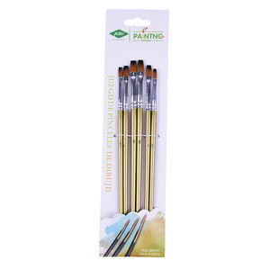 pincel de pintura de aceite 6 unids/set artística acuarela pintura acrílico pinceles pintura de la lona - Product Image 2