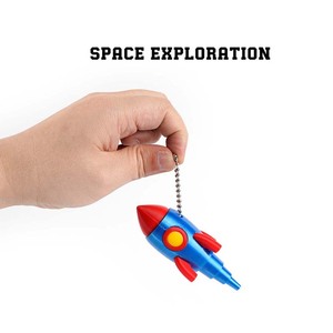 3D in cảm giác Clicker Keychain <span class=keywords><strong>Fidget</strong></span> đồ chơi để giảm căng thẳng tự kỷ hiếu động không gian tàu <span class=keywords><strong>Fidget</strong></span> Clicker đồ chơi - Product Image 3