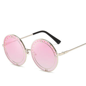Gafas de Sol Redondas Extra Grandes de Lujo para Mujer, Estilo Vintage Retro, 2019 - Product Image 1