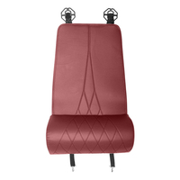 Coussin de siège de voiture de luxe avec repose-jambes en cuir Nappa, respirant, antidérapant, résistant à l'usure, mousse à mémoire de forme, adapté à toutes les saisons