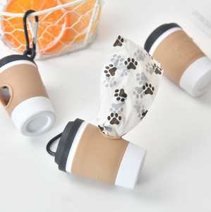 Dispensador de Bolsas para Excrementos de Mascotas con Diseño de Taza de Café, Portátil para Paseos al Aire Libre, Recogedor de Excrementos para Perros - Product Image 2