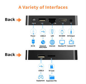 ATV Smart Android 13 Mini 4K/8K TV <span class=keywords><strong>Box</strong></span> <span class=keywords><strong>Meilleur</strong></span> prix avec Quad Core 8GB RAM 128GB ROM 2.4G/5G Télécommande Wi-Fi Versus Mi <span class=keywords><strong>Box</strong></span> - Product Image 4