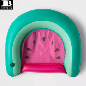 Silla Flotante Inflable <span class=keywords><strong>de</strong></span> PVC Reforzado con Forma <span class=keywords><strong>de</strong></span> <span class=keywords><strong>Sandía</strong></span>, con Portavasos, <span class=keywords><strong>Hamaca</strong></span> Flotante para Adultos - Product Image 2