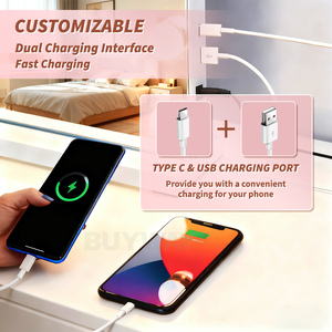 BUYWAY Dimmable Touch Screen LED Vanity <strong>Mirror</strong> 58x43cm Frame Light Makeup <strong>Mirror</strong> Type-C Charging Tabletop Custom Logo OEM ODM CE - Product Image 5