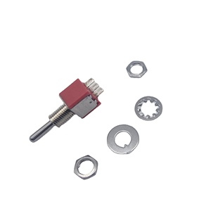 Interruptor de Palanca YF ST-0-103-A01-T000-RS de 3 Posiciones (Encendido-Apagado-Encendido) con Terminación de 3 Pines para Soldadura - Product Image 1