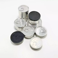 Bocal en étain auto-scellant avec couvercle 50ml 100ml Anneau en métal en fer blanc Tirez les boîtes de thon vides Logo personnalisé pour les boîtes de conserve et les boîtes de poudre