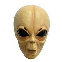 Masque de tête d'alien pour cosplay, masque intégral effrayant en latex UFO, casque pour Halloween, Noël, fête costumée, accessoires de déguisement