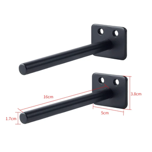 Soporte para Estante Flotante, para Sala de Estar, Soportes Ocultos de Acero Inoxidable para Montaje en Pared, Resistentes, con Tornillos - Product Image 1