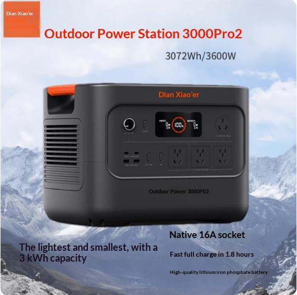 3072Wh 3600W Outdoor Power Station Fast Charging Portable Emergency ...
