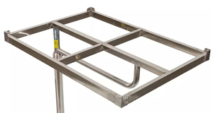 Chariot médical vétérinaire EUR VET à roulettes en acier inoxydable, organisateur multi-niveaux pour clinique vétérinaire pour petits animaux - Product Image 3