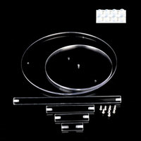 Présentoir acrylique Offre Spéciale à cupcake multicouche PMMA Dessert Riser Perspex Food Dessert Display Stand 3 4 5 6 tier