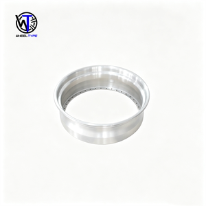 Jante de voiture chromée polie sur mesure avec rebord extérieur inversé pour jantes forgées en 3 parties, tailles 14, 15, 16, 17, <span class=keywords><strong>18</strong></span>, 19, 20, 12-32 pouces, 3-12J - Product Image 2