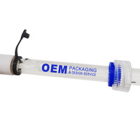 Sonde d'électrode de pH en verre E-7502-C avec personnalisation OEM, messeur de pH 2-12