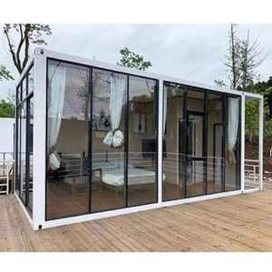Contenedor desmontable de acero ligero galvanizado de 20 pies, casa prefabricada de lujo, bajo costo, Modular de lujo, directo de fábrica, alta calidad - Product Image 1