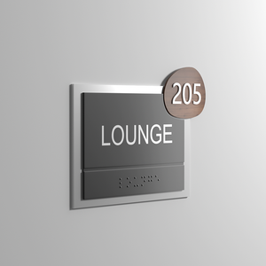 Nouvel arrivage de plaques de porte conformes à l'ADA, panneau de numéro de chambre d'hôtel en acrylique avec braille tactile pour <span class=keywords><strong>Apt</strong></span> Building - Product Image 6