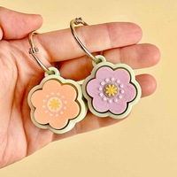 Kit Gelang Anti-Stres Bentuk Bunga ABS Bestseller Lintas Negara, Dilengkapi Manik-manik Fokus Bertema Kartun untuk Anak-anak