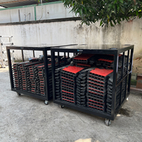 Adam Hall Midi 5 Mini 3 2CH 3CH 4CH 5 CHANNEL protecteur de roulette en métal garde-câble rampe transport chariot chariot chariot