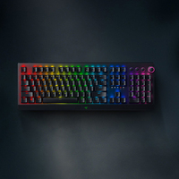Razer BlackWidow V3 Pro Keyboard game mekanis, tombol mekanis hijau, kunci ABS Doubleshot pencahayaan RGB