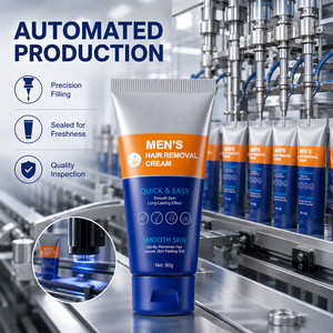 Crema Depilatoria para <span class=keywords><strong>Hombre</strong></span> OEM ODM 60g, Pasta Depilatoria Indolora para Pecho, Piernas, <span class=keywords><strong>Axilas</strong></span>, Espalda, Eliminador de Vello Grueso, Gel Corporal Suave - Product Image 2