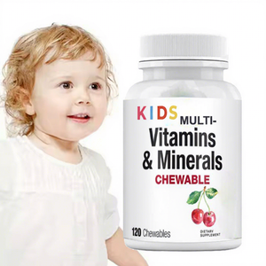 Ausreson OEM 할랄 어린이 종합 비타민 츄어블 태블릿 개인 라벨 유기농 천연 보충제 어린이 종합 비타민 정제 - Product Image 1