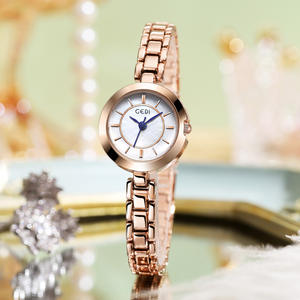 Montre-bracelet compacte de luxe pour femmes, montre à quartz pour les élèves du collège et du lycée, montre simple en alliage imperméable - Product Image 2