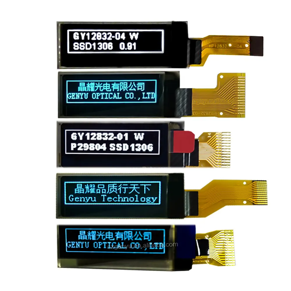 Blue White 1.3 "Oled Display 0.96 Inch Oled I2C Spi Solder Socket Fpc 128X64 Micro 0.96 Oled Display