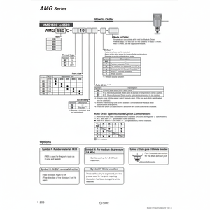 เครื่องกรองอากาศแบบนิวเมติก SMC AMG350C-04BC เครื่องแยกน้ำ - Product Image 1