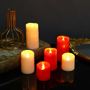 Velas <span class=keywords><strong>de</strong></span> Pilar LED parpadeantes Velas sin llama Velas LED con pilas para fiestas Decoraciones <span class=keywords><strong>de</strong></span> casas <span class=keywords><strong>de</strong></span> bodas - Product Image 4