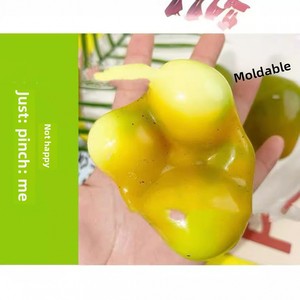 Creative Mango Pinch Le Color Change Advanced Sensory Squishy Toy Technology Slow <b>Rebound</b> Vent Decompression Ball Toy - Product Image 4