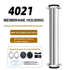 100% Original Factory RO Membrane Membrane Stainless Steel 4inch 4021 Membrane Housing Shell SS RO Pressure Vessel For RO/UF/NF