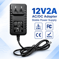 Prix d'usine Adaptateur secteur 12V 2A 24W AC/DC, alimentation à découpage personnalisable (normes US, EU, UK, AU) pour lampe LED
