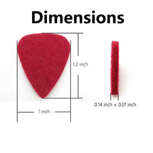 Púas de Guitarra de Lana Duraderas y Ligeras al por Mayor para Guitarristas y Accesorios de Instrumentos en Bolsa - Product Image 4