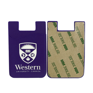 Porte-cartes de téléphone en silicone promotionnel <span class=keywords><strong>pas</strong></span> <span class=keywords><strong>cher</strong></span>, support adhésif tendance en silicone bleu pour téléphone - Product Image 3