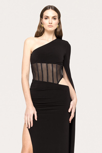 2025 più nuovo Design con scollo a barchetta vestito elegante bel vestito Sexy grazia di alta qualità prezzo all'ingrosso Made in fabbrica cinese - Product Image 4