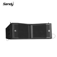 Système audio Sandy Audio J08M, enceinte active à deux voies, double 8 pouces, système de sonorisation DJ, équipement audio de scène, enceintes passives alimentées