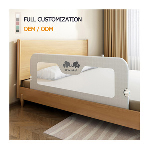 An Toàn Chiều Cao Có Thể Điều Chỉnh Kim Loại Thép Gấp Phòng Ngủ Polyester Có Thể Gập Lại Oxford Bảo Vệ Babi Toddler Bảo Vệ Giường Đường Sắt Bảo Vệ - Product Image 1