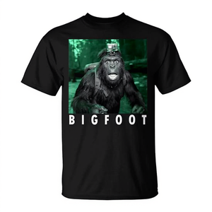 Camiseta Unisex para Adultos Bigfoot Sasquatch con Cuello Redondo y Manga Corta, para Vlogs de GoPro y Excursionistas - Product Image 2