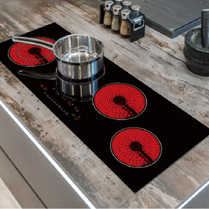 Table de cuisson électrique en céramique à 4 brûleurs de <span class=keywords><strong>90</strong></span> <span class=keywords><strong>cm</strong></span>, en acier inoxydable, avec <span class=keywords><strong>plaque</strong></span> chauffante à 4 yeux pour usage domestique et extérieur. - Product Image 4