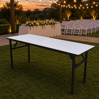 Table pliante rectangulaire pour salle de banquet, table pliable portable pour hôtel, mariage, restauration, événement, fête