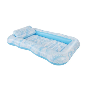 Chaise longue <span class=keywords><strong>de</strong></span> piscine <span class=keywords><strong>de</strong></span> bronzage gonflable Baignoire flottante Radeau <span class=keywords><strong>de</strong></span> salon <span class=keywords><strong>de</strong></span> piscine, Extra Large Floatie Toys Lit <span class=keywords><strong>de</strong></span> bronzage Piscine gonflable - Product Image 1