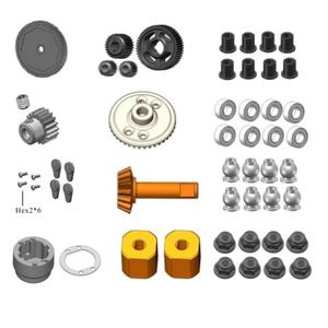 RGT 86100 1/10 RC Rock Crawler, Carrocería de Coche de Hobby, Rueda de Repuesto, Piezas de Mejora - Product Image 3