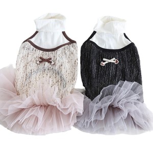 Último Diseño de Vestido Vintage para <span class=keywords><strong>Perro</strong></span>, Ropa de Moda con Falda Abullonada, Ropa Casual de Verano para Perros - Product Image 2