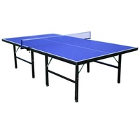 Table de ping-pong Konford personnalisée, support de jeu élégant, MDF peint, pliable, réglable en hauteur, tables de tennis de table avec accessoires
