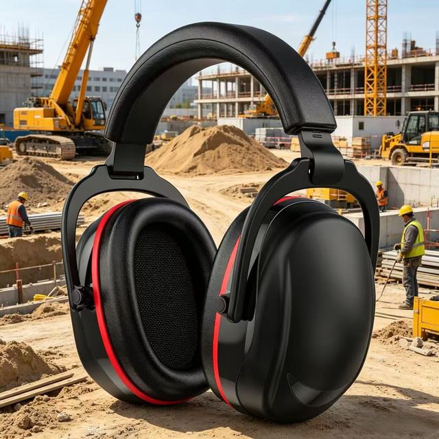 Multi-Scene Universal Noise Isolation Ear Muffs Breathable Soft Ear Cushion Hearing Protector