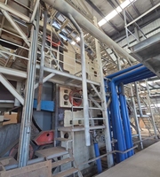Ligne de pressage à rouleaux professionnelle d'occasion, machine de laminage continu d'occasion, usine complète pour la production de panneaux mélaminés